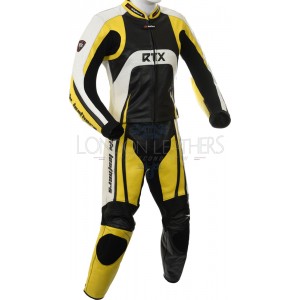 Raptor Yellow Motorcycle 2pc Racing Leather Suit